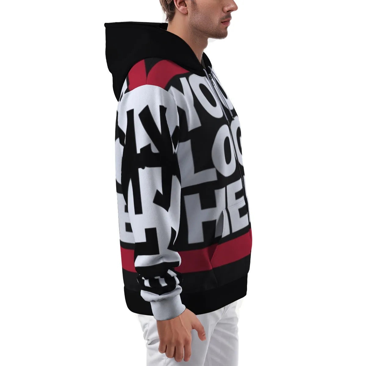 GRPL Tec All-Over Print Zip Up Hoodie