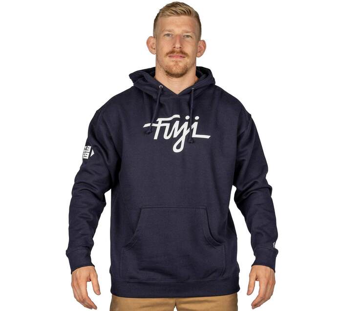 Fuji Midnight Collegiate Pull Over Hoodie - Blue - Large