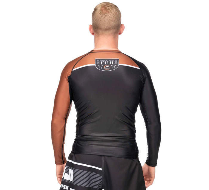 Fuji Freestyle 2.0 Long Sleeve IBJJF Rash Guard Brown