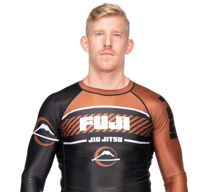 Fuji Freestyle 2.0 Long Sleeve IBJJF Rash Guard Brown