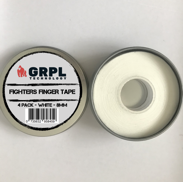 GRPL Tec 4 pack Finger Tape White open tin