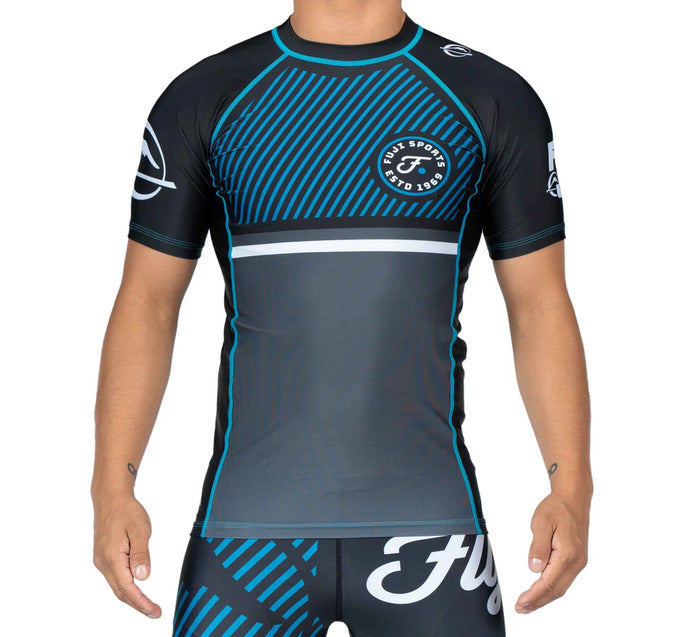 Fuji Script Short Sleeve Rash Guard