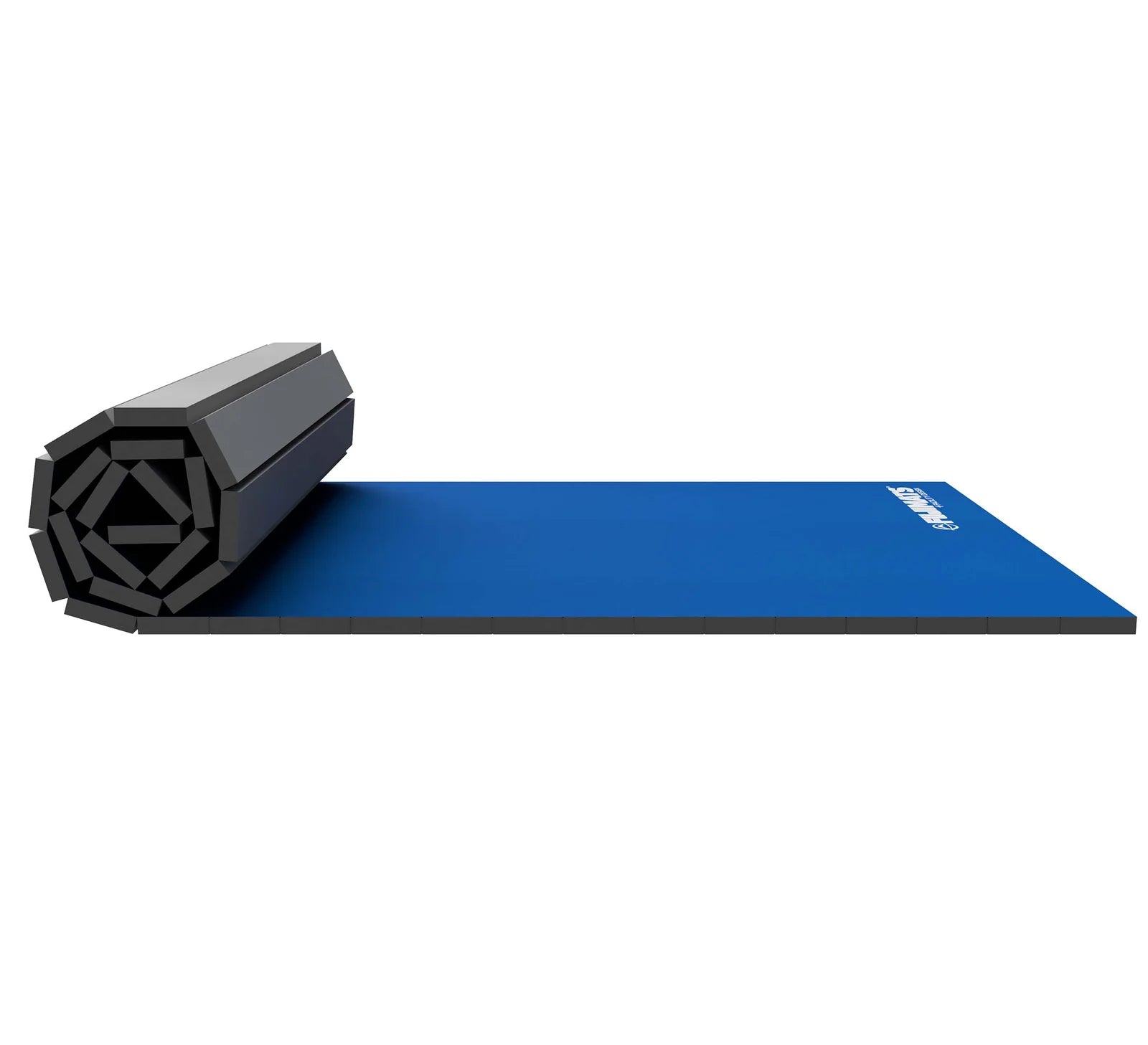 Blue Fuji Home Roll Out Mat side profile