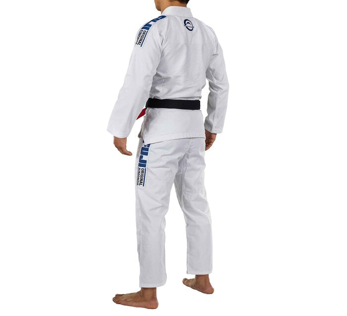 Fuji Academy BJJ Gi left back view