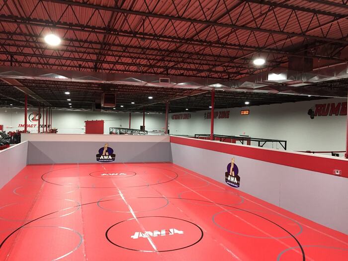 Fuji Commercial Roll Out Mats for wrestling