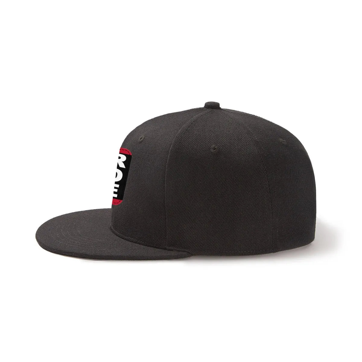 GRPL Tec Custom Snapback Cap Black side profile