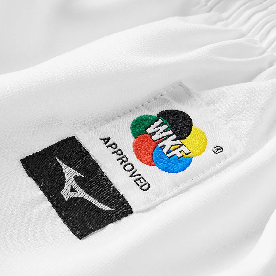 Mizuno Kime Kata Karate Gi WKF logo