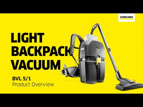 Karcher BVL 5/1 Bp Backpack Vacuum introduction video