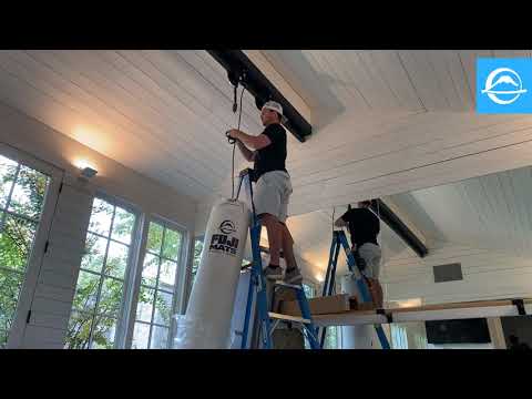 Fuji Punching Bag Hanging How To video - Slings x Springs x Bag Chains x Carabiner